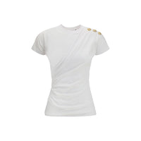 Balmain White Cotton T-Shirt