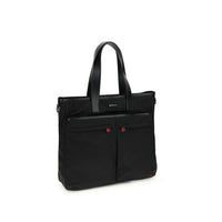 Kiton Black Calf Leather Bos Taurus Handbag