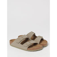 Birkenstock Brown Suede Leather Flat Sandals