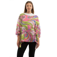 Moschino Multicolor Cotton Pattern Shirt