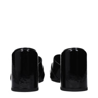 Versace Black Leather Platform Sandals