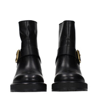 Chloé Black Leather Ankle Boots