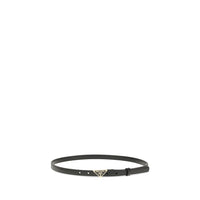 Prada Black Calf Leather Bos Taurus Thin Belt