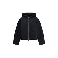 Ganni Black Cotton Sweatshirt