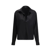 Tom Ford Black Silk Polo Shirt