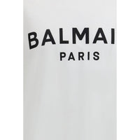 Balmain White Cotton T-Shirt