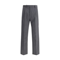Prada Gray Fleece Wool Dress Pants