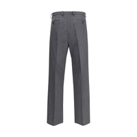 Prada Gray Fleece Wool Dress Pants