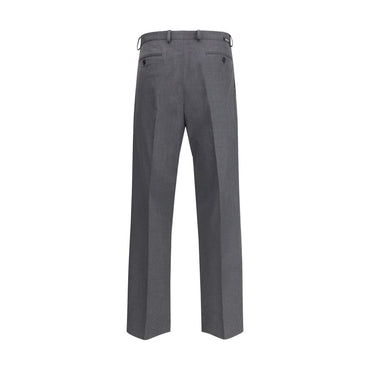 Prada Gray Fleece Wool Dress Pants