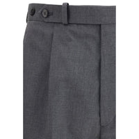 Prada Gray Fleece Wool Dress Pants