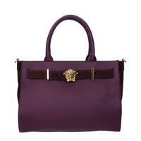 Versace Purple Leather Handbag