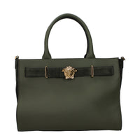 Versace Green Leather Handbag