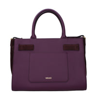 Versace Purple Leather Handbag