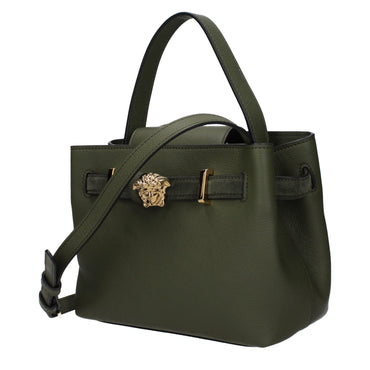 Versace Green Leather Handbag