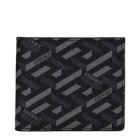 Versace Black Fabric Wallet