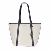 Michael Kors White Canvas Tote Bag