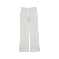 BLANCA VITA White Polyester Casual Pants