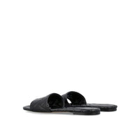 Bottega Veneta Black Lamb Leather Mules