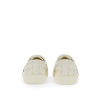 Bottega Veneta White Calfskin Low Top Sneakers