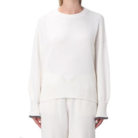 Brunello Cucinelli White Cashmere Cashmere Sweater