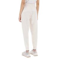 Brunello Cucinelli White Cashmere Athletic Pants