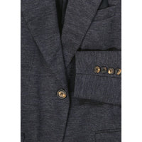 Brunello Cucinelli Gray Wool Blazer