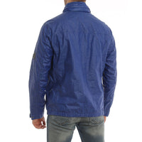 C.P. Company Blue Linen Full-Length Jacket