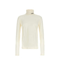 Jil Sander White Polyester Turtleneck