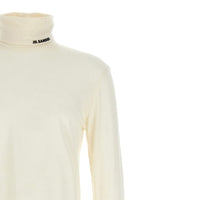 Jil Sander White Polyester Turtleneck