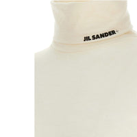 Jil Sander White Polyester Turtleneck