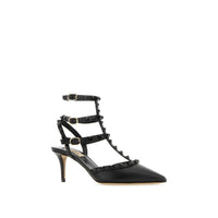 Valentino Garavani Black Calfskin High Heel Pumps