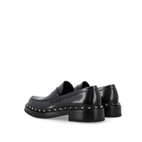 Valentino Garavani Black Calfskin Platform Loafers