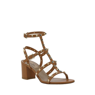 Valentino Garavani Brown Calfskin Platform Sandals