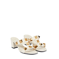 Valentino Garavani White Calfskin Platform Sandals