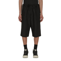 Maison Margiela Black Linen Bermuda Shorts