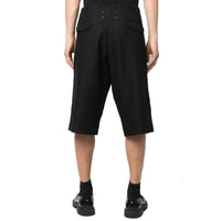 Maison Margiela Black Linen Bermuda Shorts