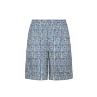 Fendi Blue Silk Shorts