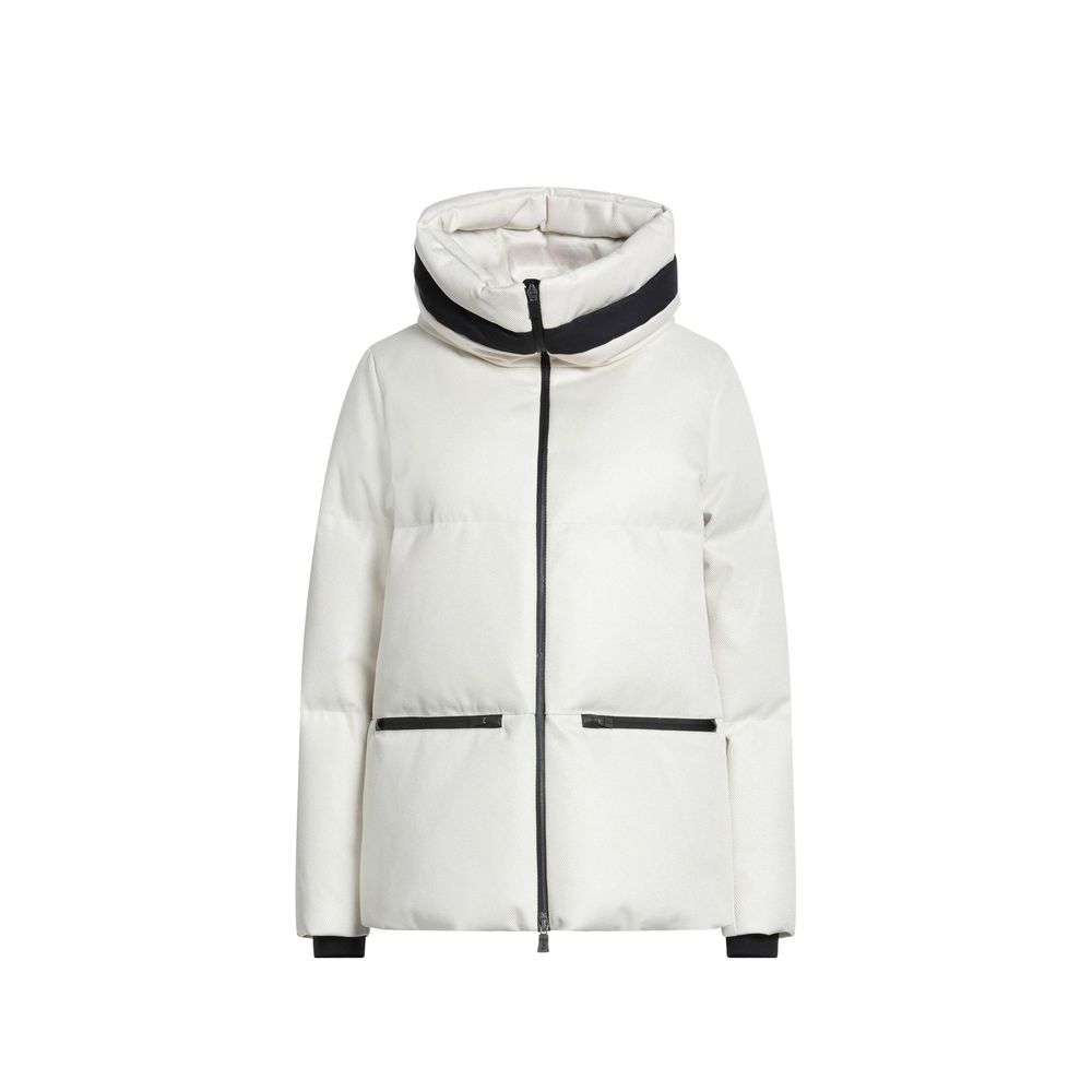Herno White Polyester Coat