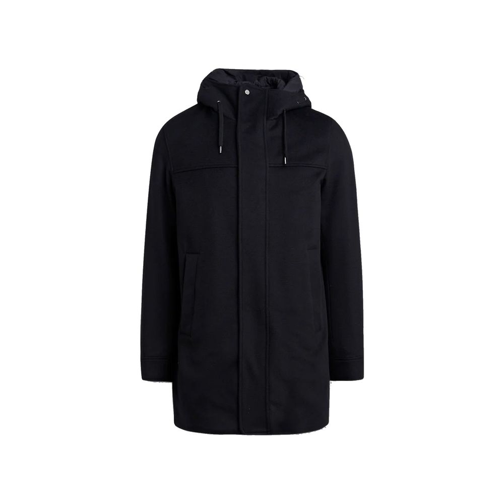 Herno Black Cashmere Coat