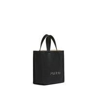 Marni Black Calfskin Tote Bag