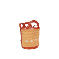 Marni Orange Cotton Backet Bag