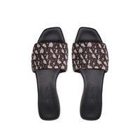 Max Mara Brown Polyamide Slides