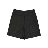 Off-White Black Polyester Short And Mini Shorts