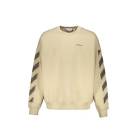 Off-White Beige Cotton Sweatshirt