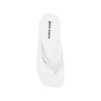 Palm Angels White Rubber Slides