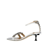 Sergio Rossi White Calfskin Stiletto Heel Sandals