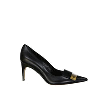 Sergio Rossi Black Calfskin High Heel Pumps