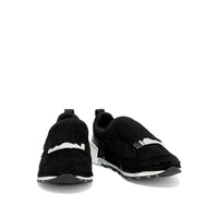 Sergio Rossi Black Fabric Athletic Sneakers