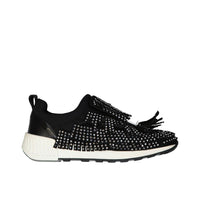 Sergio Rossi Black Fabric Athletic Sneakers