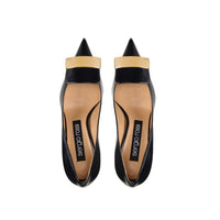 Sergio Rossi Black Calfskin High Heel Pumps